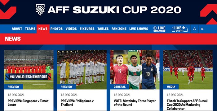 Tin tức AFF Cup 2021