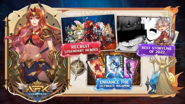 Tập hợp anh hùng, cường hóa sức mạnh cho họ và sẵn sàng chiến đấu trong AFK Champions