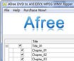 Afree DVD to AVI DIVX MPEG WMV Ripper - Chuyển đổi DVD sang AVI, WMV, DIVX, MPEG