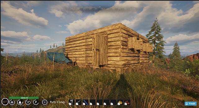 Xây dựng nơi trú ẩn, chế tạo vũ khí, trồng trọt... để gia tăng cơ hội sống sót