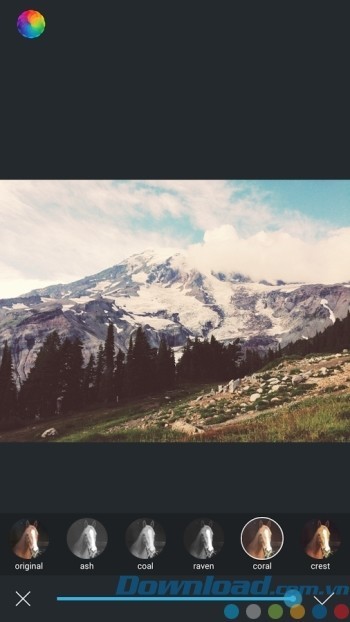 Bộ lọc màu đa dạng