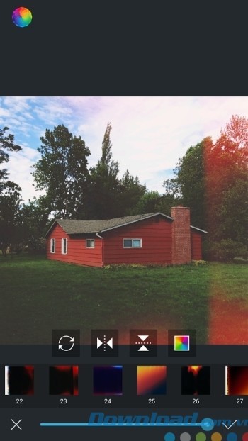 Hỗ trợ cắt, xoay, lật ảnh