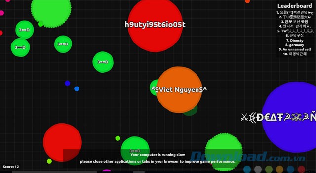 Thông báo khi độ phản hồi chậm