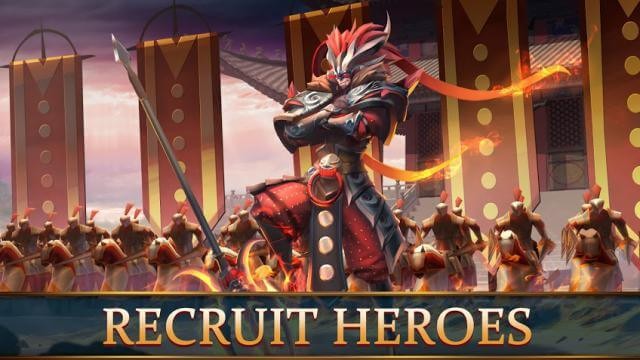 Triệu hồi các anh hùng để tham gia vào các trận chiến MMORPG hoành tráng