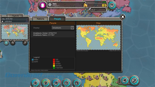 Dân số trong Age of Conquest