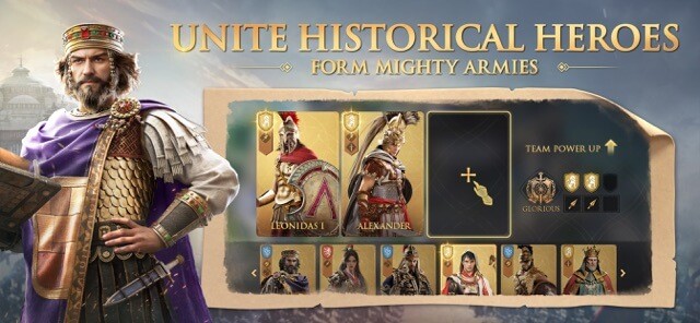 Chiêu mộ các anh hùng lịch sử cùng chiến đấu cho bạn