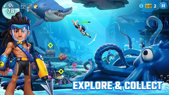 Khám phá thế giới dưới nước và thu thập những vật phẩm giá trị trong game Age of Sea