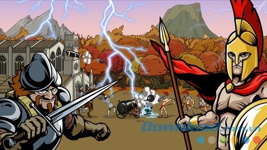 Trải nghiệm cuộc chiến tranh theo chiều dài lịch sử độc đáo của Age Of War 2 cho iOS