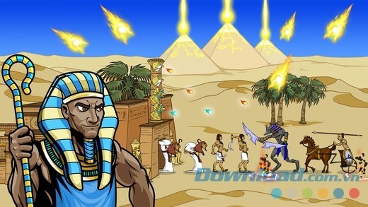 Age Of War 2 cho iOS tái hiện chân thực cuộc chiến thời Ai Cập cổ