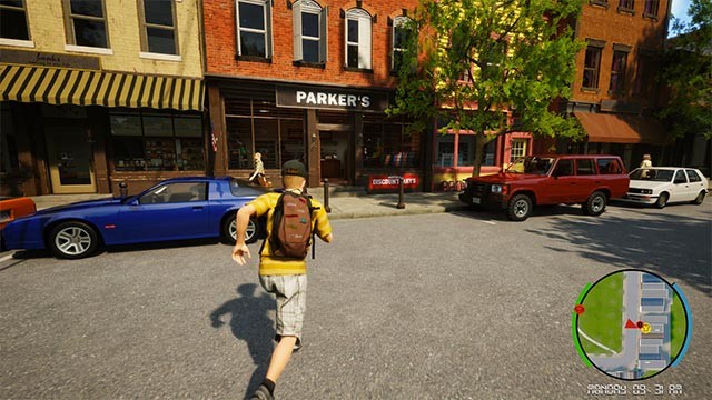 Khám phá thế giới mở gồm trường học, trung tâm thị trấn, vùng ngoại ô...