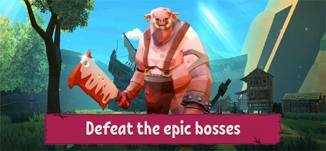 Đánh bại boss sử thi với bạn bè hoặc game thủ trên toàn cầu trong Ages of Vikings