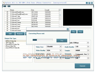 Aglare All to 3GP MP4 iPod Zune iPhone Converter