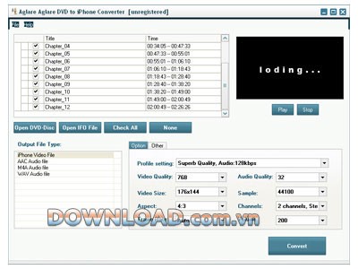 Aglare DVD to iPhone Converter