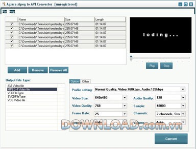 Aglare MPEG to AVI Converter