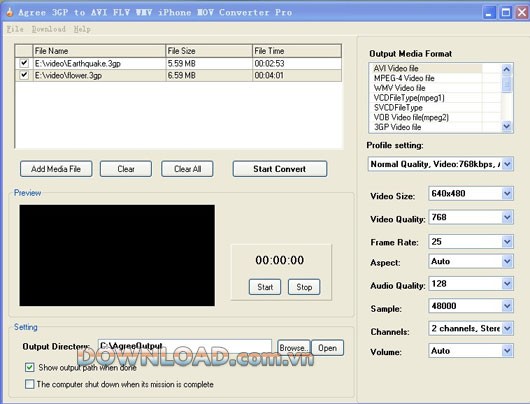 Agree 3GP to AVI FLV WMV iPhone MOV Converter Pro