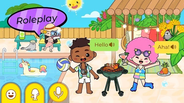 Bé nhập vai, vui chơi và tự kể câu chuyện của riêng mình