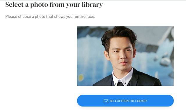Nhập ảnh từ thư viện thiết bị vào app AI Gahaku