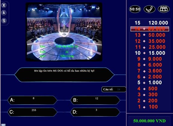 Các mốc điểm trong trò chơi Ai là triệu phú