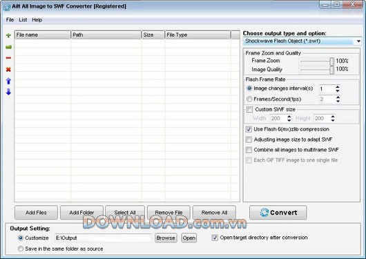 Ailt All Image to SWF Converter