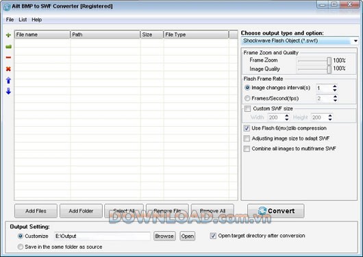Ailt BMP to SWF Converter