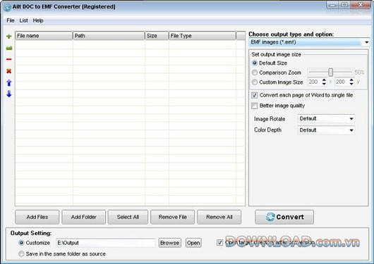 Ailt DOC to EMF Converter