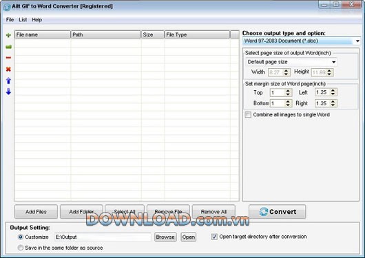 Ailt GIF to Word Converter