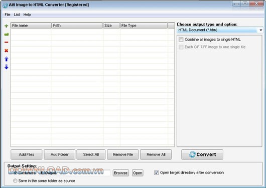 Ailt Image to HTML Converter