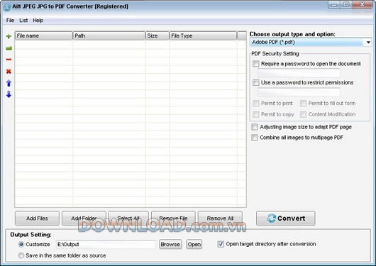Ailt JPEG JPG to PDF Converter