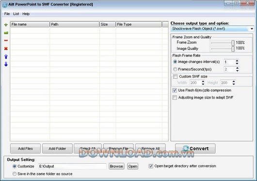 Ailt PowerPoint to SWF Converter