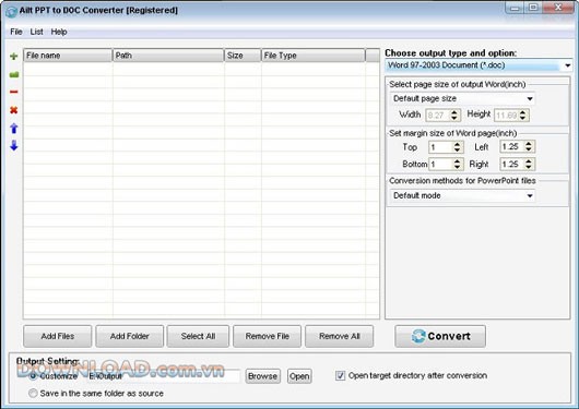 Ailt PPT to DOC Converter