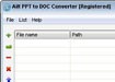 Ailt PPT to DOC Converter - Chuyển đổi PPT sang DOC
