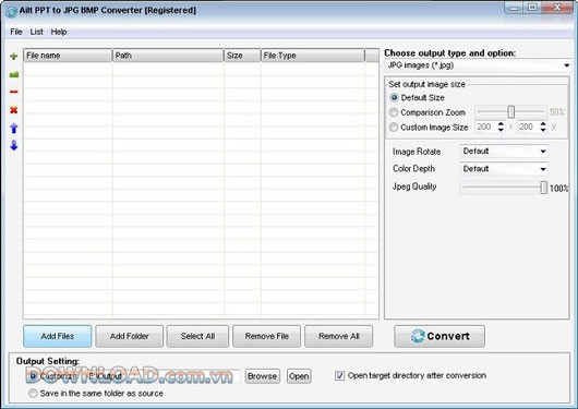 Ailt PPT to JPG BMP Converter