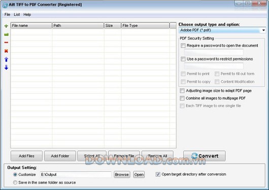 Ailt TIFF to PDF Converter