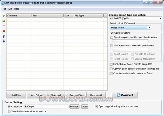 Ailt Word Excel PowerPoint to PDF Converter