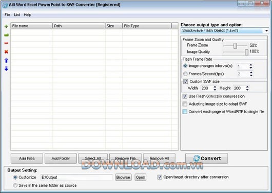 Ailt Word Excel PowerPoint to SWF Converter