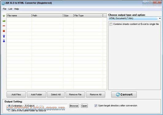 Ailt XLS to HTML Converter