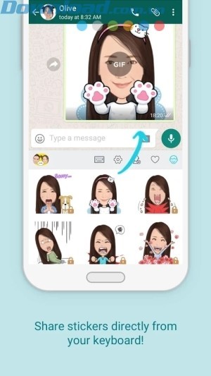 Tạo bộ nhãn dán hài hước vui nhộn, nhanh chóng