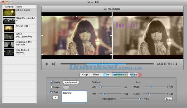 Aimersoft DVD Creator cho Mac