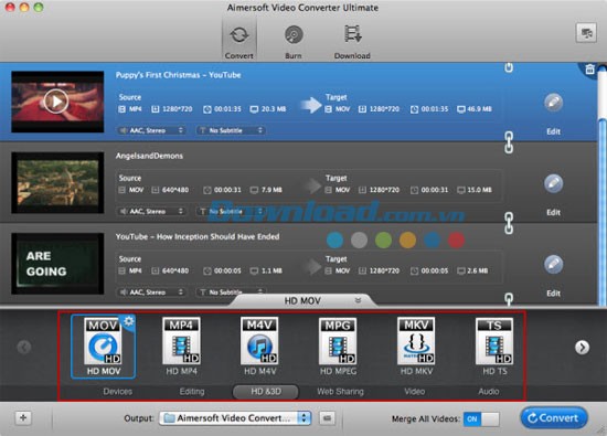 Aimersoft Video Converter Ultimate for Mac