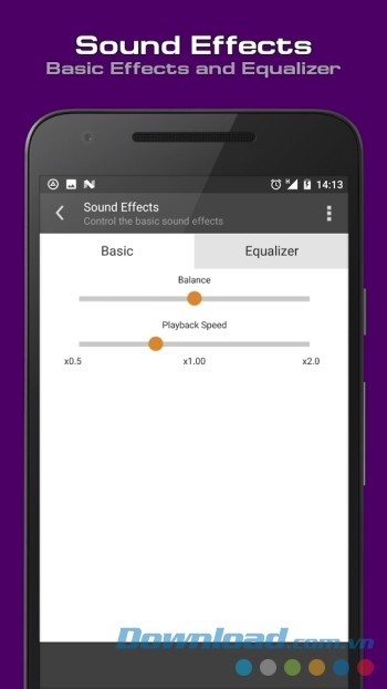 Điều chỉnh âm thanh nghe nhạc trong AIMP cho Android