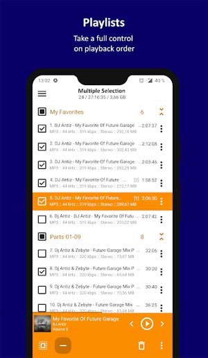 Tùy chỉnh danh sách nhạc