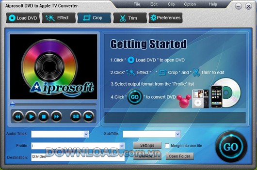 Aiprosoft DVD to Apple TV Converter
