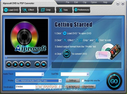 Aiprosoft DVD to PSP Converter