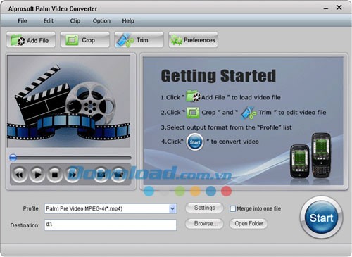 Aiprosoft Palm Video Converter