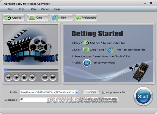 Aiprosoft Sony MP4 Video Converter