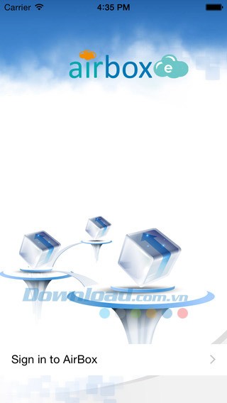 Giao diện ứng dụng Airbox(e)