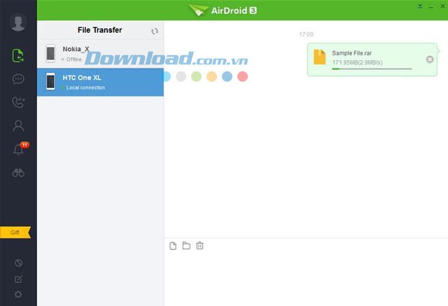 Chia sẻ file không dây
