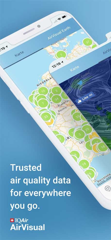 Airvisual là ứng dụng đo chất lượng không khí tốt nhất