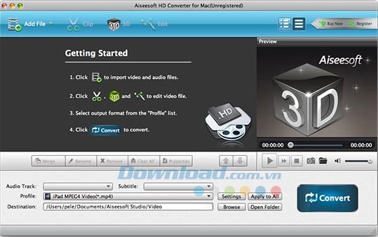 Aiseesoft HD Converter for Mac
