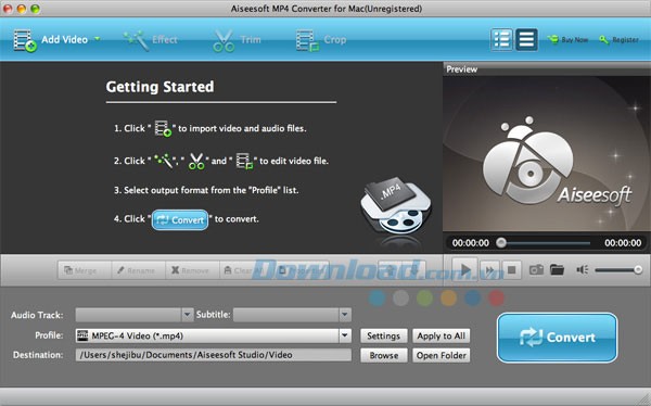 Aiseesoft MP4 Converter for Mac